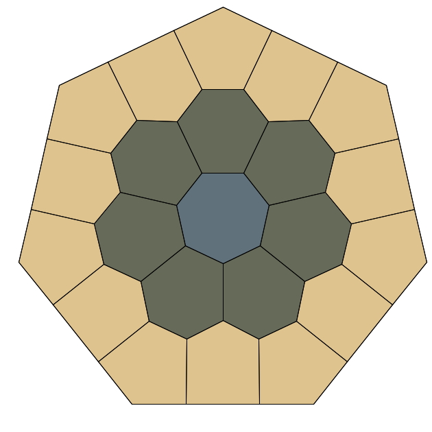 D7 heptarose with 22 sites